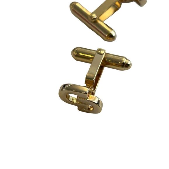 Christian Dior CD Design Cufflinks Gold Tone Men's Fashion Jewelry Collection - Picture 3 of 5